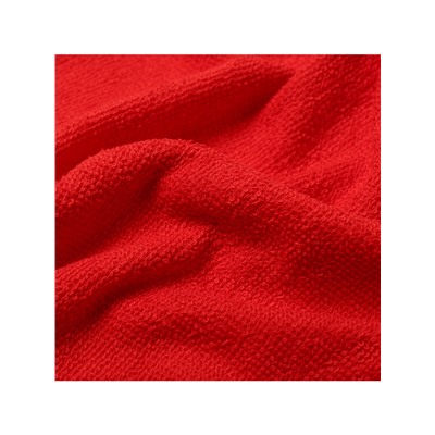 Махровые полотенца «Этель. Джингл белз», 30×30 см - 5 шт., хлопок 100%, красный