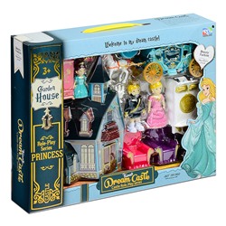 Набор "Замок" с мебелью и с каретой, в коробке