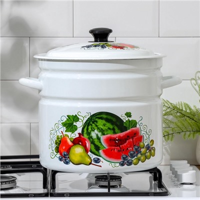 УЦЕНКА Кастрюля, 10 л, деколь МИКС