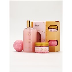 Подарочный набор Nude Mood, гель для душа, скраб для тела, бомбочка для ванны, URAL LAB