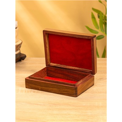 Шкатулка «Инь-ян», 20×15×6 см, дерево шишам