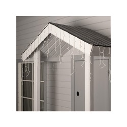 Гирлянда «Бахрома» 4×0.6 м, IP44, белая нить, 180 LED, свечение мульти, 8 режимов, 220 В