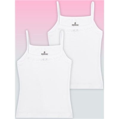 4397-01 Майка для девочки белая (BAYKAR)