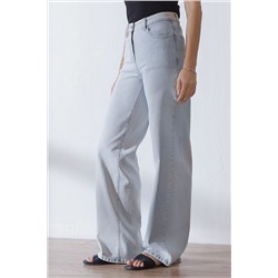 Джинсы трубы из эластичного денима VILATTE, 1230658