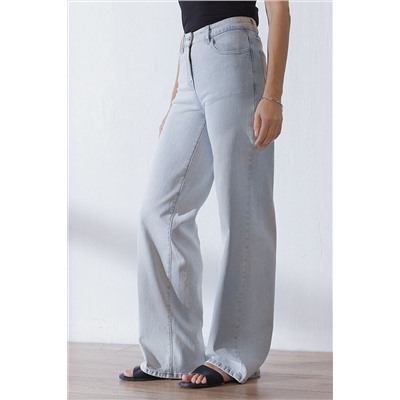 Джинсы трубы из эластичного денима VILATTE, 1230658