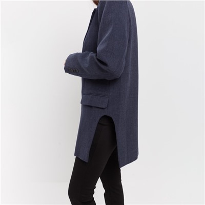 Пиджак женский с боковыми разрезами MIST, размер 52-54, синий