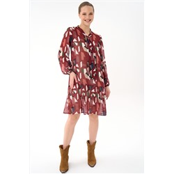Платье Нежный акцент  – 2 (красный)