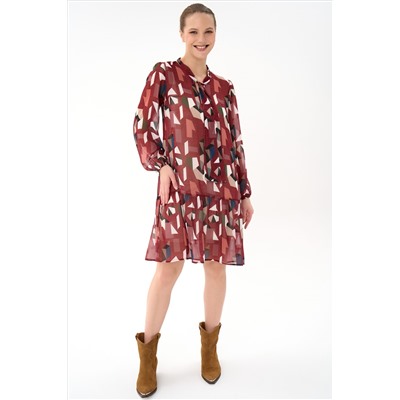 Платье Нежный акцент  – 2 (красный)