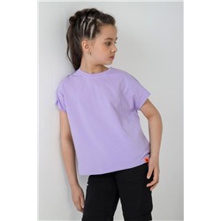 Фуфайка (футболка) для девочки ГРЕТТА-1 (Лиловый)