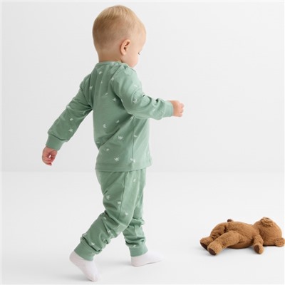 Штанишки детские MINAKU, рост 62-68 см, оливковые