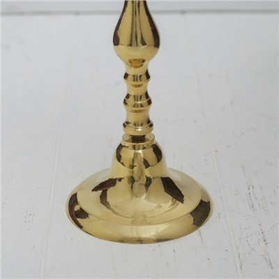 Подсвечник на 3 свечи «Замок», 23 см, латунь