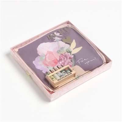 Набор подарочный «Для тебя»: полотенце 40×73 см, прихватка 19×19 см, магнит 11×7 см