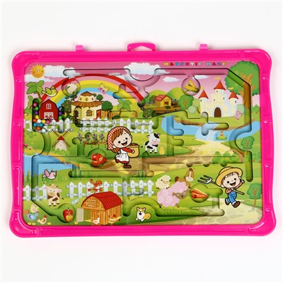 Игровой набор лабиринт «Радужная деревня», маркерная доска, 2×36×27.5 см