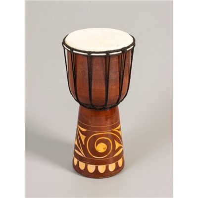 УЦЕНКА Сувенирный музыкальный инструмент барабан джембе «Светлый» 30×17×17 см МИКС