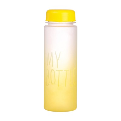 Бутылка для воды My bottle, 500 мл, 19.5×6 см, спортивная, желтая