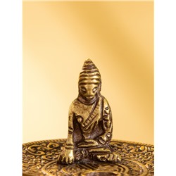 Подставка под благовония «Будда на тарелке», 7 см, латунь