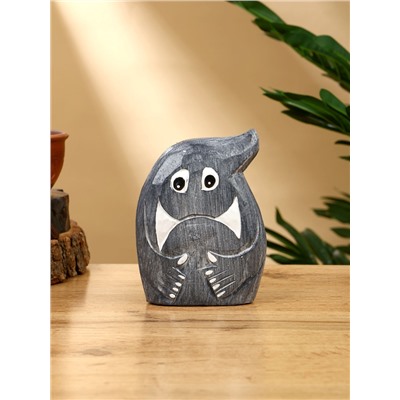 Набор сувенирный «Привидения», h=12 см, h=9 см, h=7 см, дерево, серый