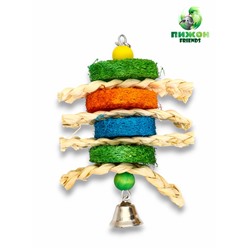 Игрушка для попугая «Сэндвич», 17×10 см, цвет МИКС