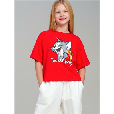 Фуфайка трикотажная для девочек (футболка)