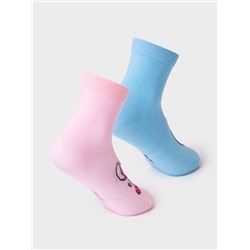 Носки трикотажные для девочек, 2 пары в комплекте