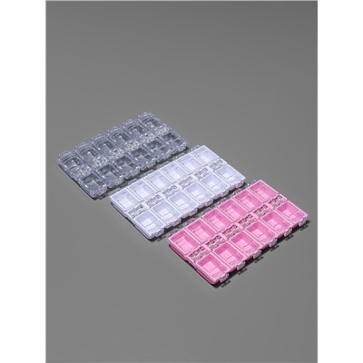 Органайзер для хранения мелочей, 12 ячеек, 13×7.5×1.4 см, МИКС