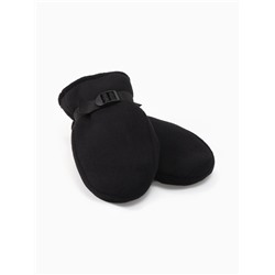 Варежки флисовые зимние мужские, размер 25 см, чёрные