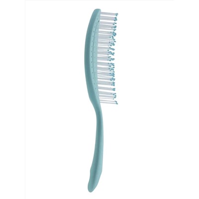 Kristaller Расческа для волос продувная / Улитка 2192, нейлоновые штифты, 18,4 см, голубой 27929