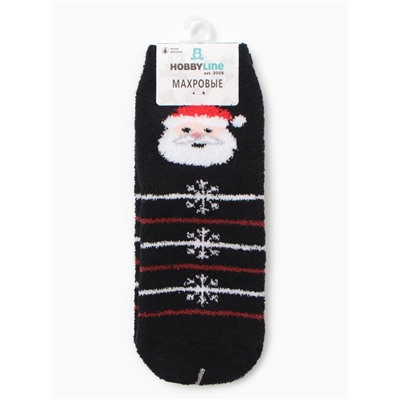 Носки женские новогодние махровые «Новогоднее ассорти», МИКС, размер 36-40