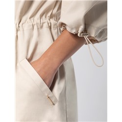 Платье на кулисе с регуляторами из хлопка с эластаном