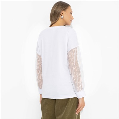 Футболка с длинным рукавом, Нет компромиссам (белая)