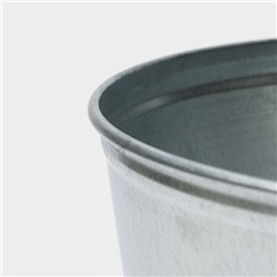 Ведро оцинкованное хозяйственное с ручкой, 7 л, d=24 см, h=24 см, ГОСТ