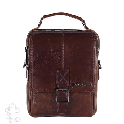 Сумка мужская кожаная 67712Z brown Zinimxs