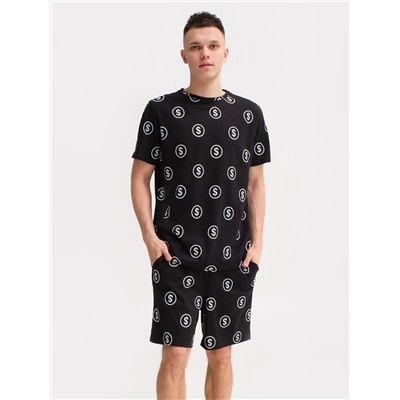 Пижама мужская KAFTAN Money, размер 52, чёрная