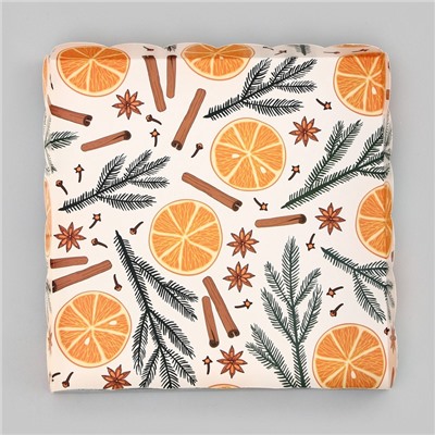 Коробка для печенья, кондитерская новогодняя упаковка «Чудеса случаются», 21×21×3 см