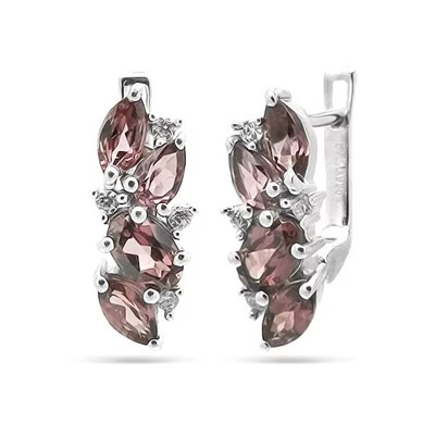 Серьги из серебра родолит, Селебрити