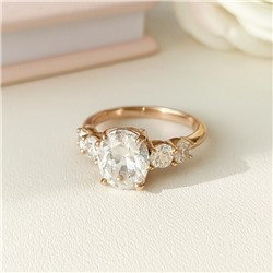 Кольцо 18 р коллекция "Xuping" покрытие позолота, вставка: фианиты, цвет: прозрачный, арт.101.299-18