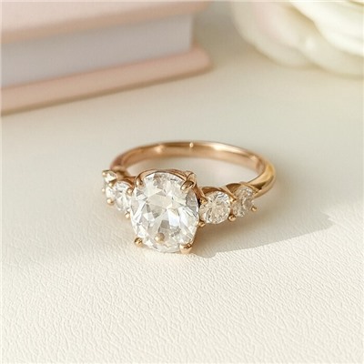 Кольцо 19 р коллекция "Xuping" покрытие позолота, вставка: фианиты, цвет: прозрачный, арт.101.299-19