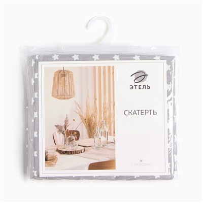 Скатерть «Этель. Звёзды», 149×220 см, 80% хлопок, 20% п/э, сатин 110 г/м²