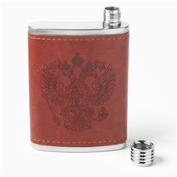 Фляжка «Герб», нержавеющая сталь, 120 мл, 4 oz