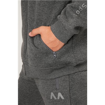 Теплый детский костюм из футера трехнитки с начесом Happyfox