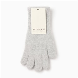 Перчатки женские MINAKU, цвет светло-серый, 25 см
