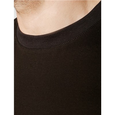 Футболка slim fit  из премиального хлопка с эффектом меланж