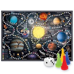 Игра-ходилка с фишками. Солнечная система. 59х42 см.