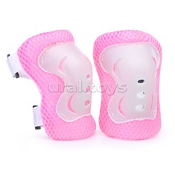 Набор защиты для катания (цвет бело/розовый)