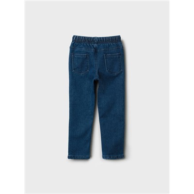 Брюки текстильные джинсовые утепленные флисом для мальчиков