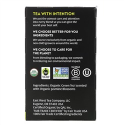 Choice Organic Teas, Green Tea, Organic Jasmine Green, 16 Tea Bags, .85 oz (24 g)
