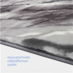 Коврик SAVANNA «Мечта», 50×80 см, серый