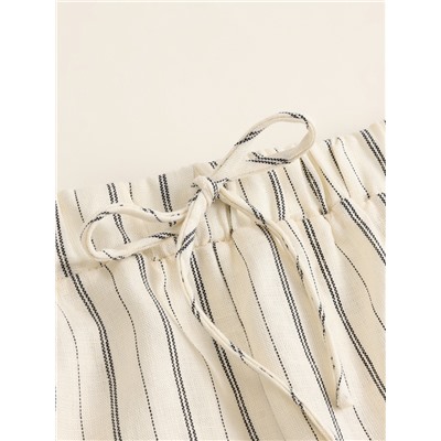 Шорты домашние женские SL HOME Linen, белые, размер 40-42