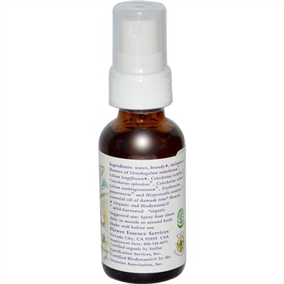 Flower Essence Services, Grace, цветочная эссенция с эфирным маслом, 1 жидкая унция (30 мл)