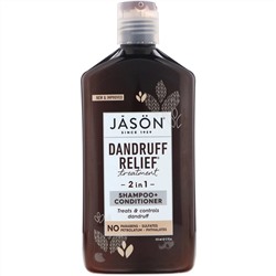 Jason Natural, Dandruff Relief, лечебно-профилактический шампунь и кондиционер «2 в 1», 355 мл (12 жидк. унций)